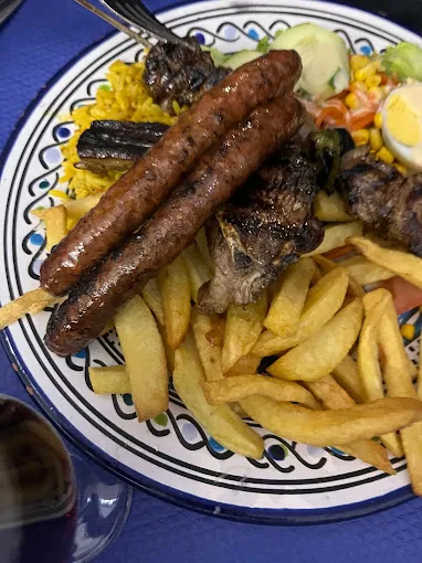 Merguez grillées et frites maison